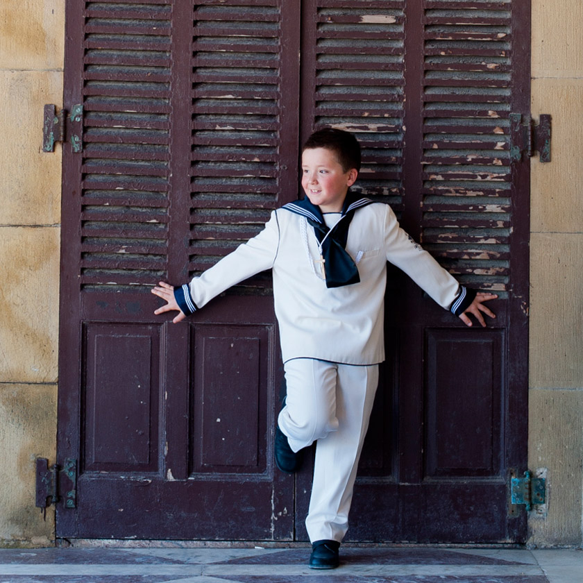 El día de su Primera Comunión