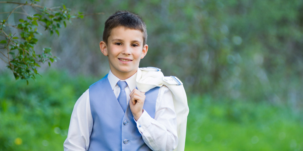 El día de su Primera Comunión