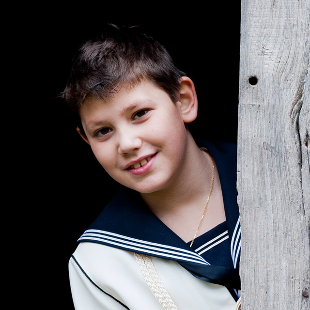 El día de su Primera Comunión