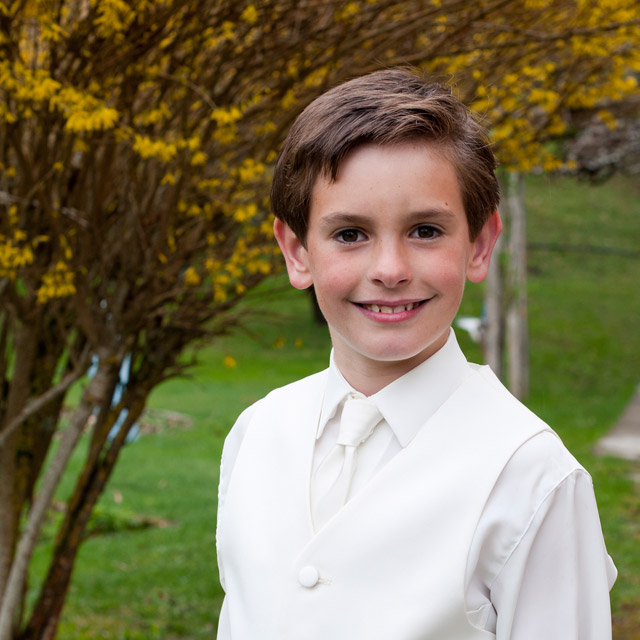 El día de su Primera Comunión