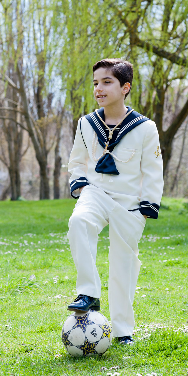 El día de su Primera Comunión