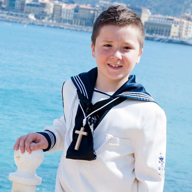 El día de su Primera Comunión