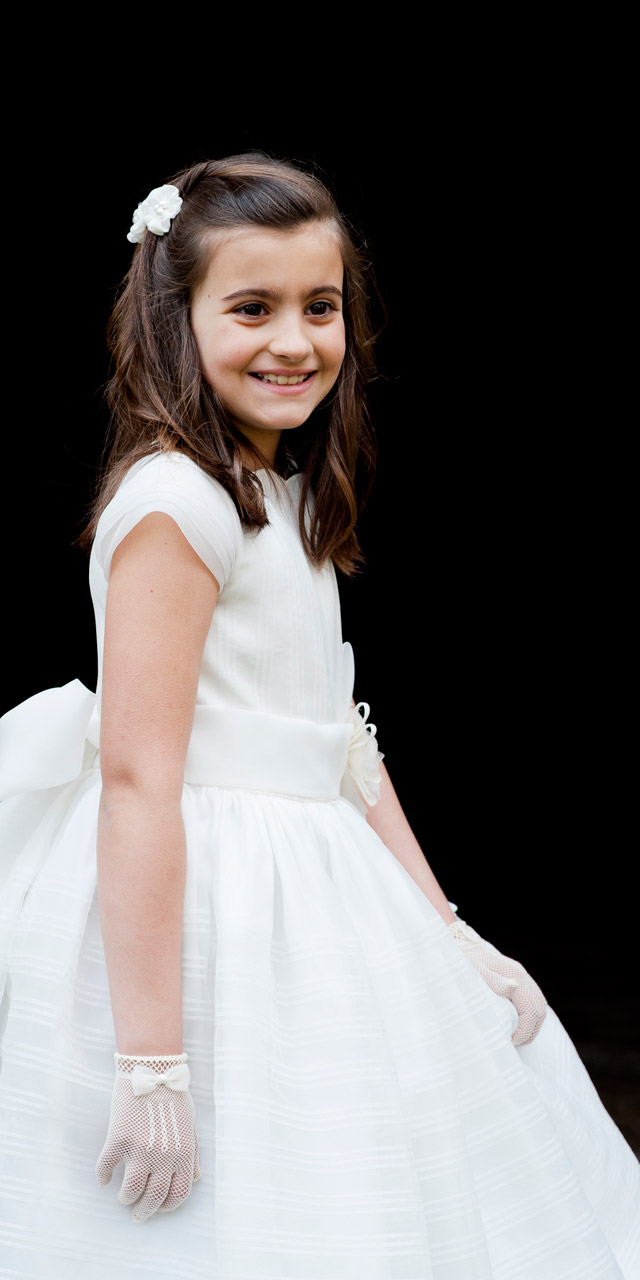 El día de su Primera Comunión