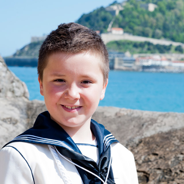 El día de su Primera Comunión