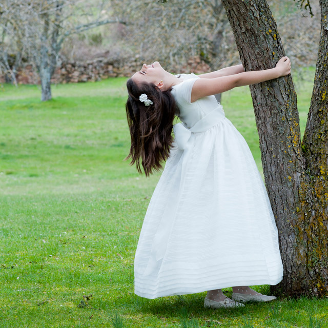 El día de su Primera Comunión