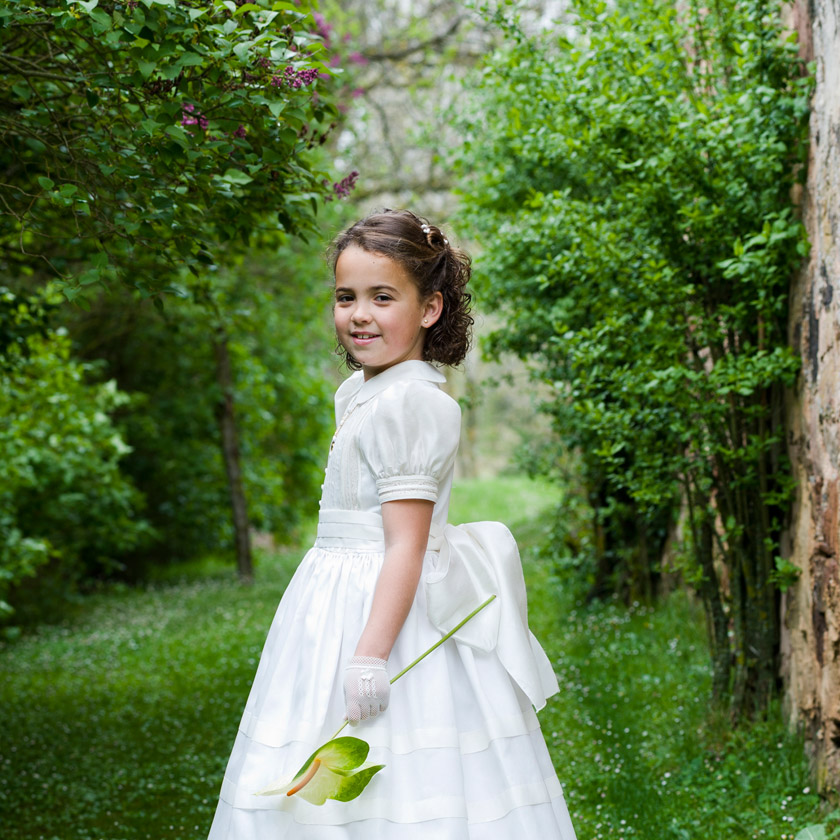 El día de su Primera Comunión