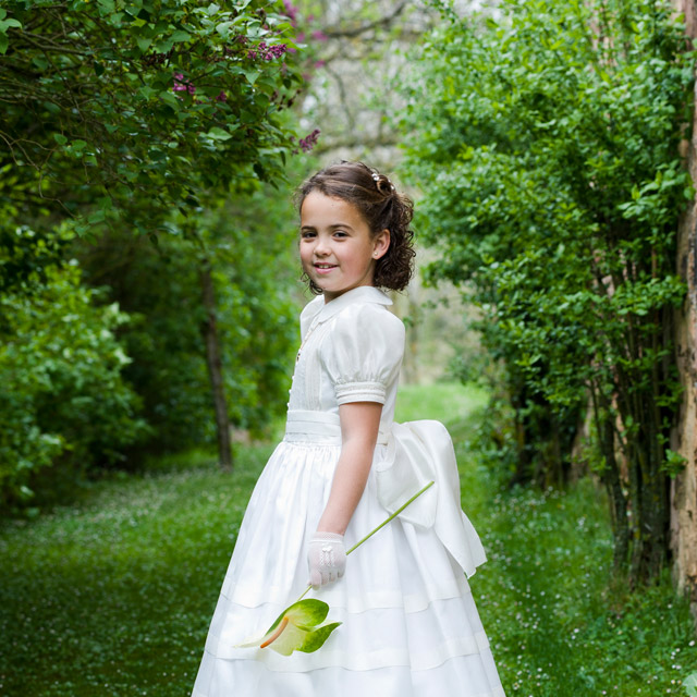 El día de su Primera Comunión