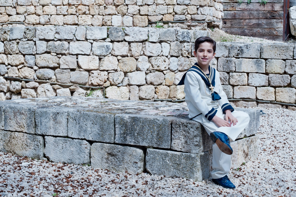 El día de su Primera Comunión