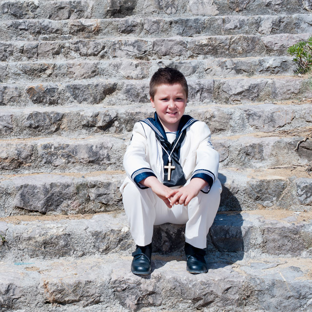 El día de su Primera Comunión