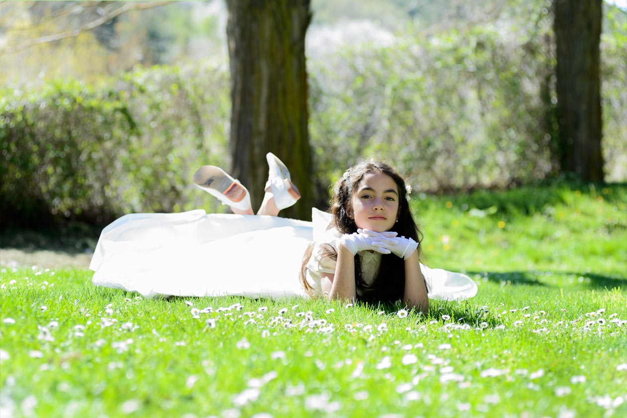 El día de su Primera Comunión