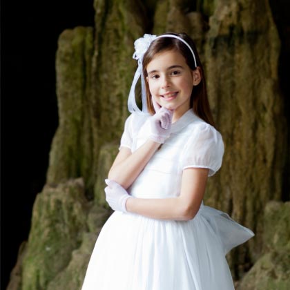 El día de su Primera Comunión